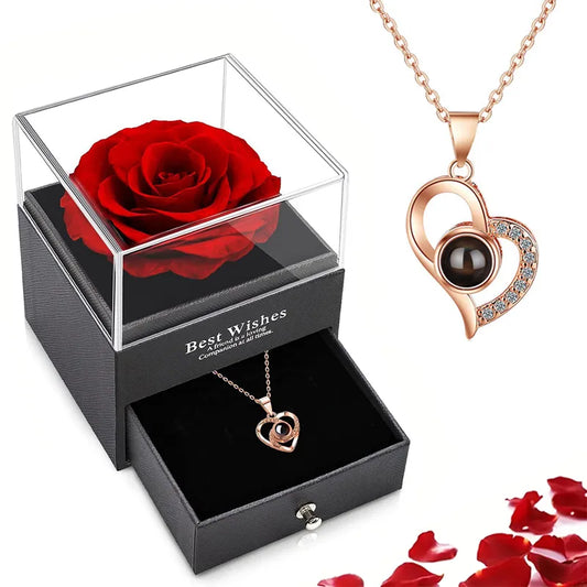24K Artificial Roses Gift Box