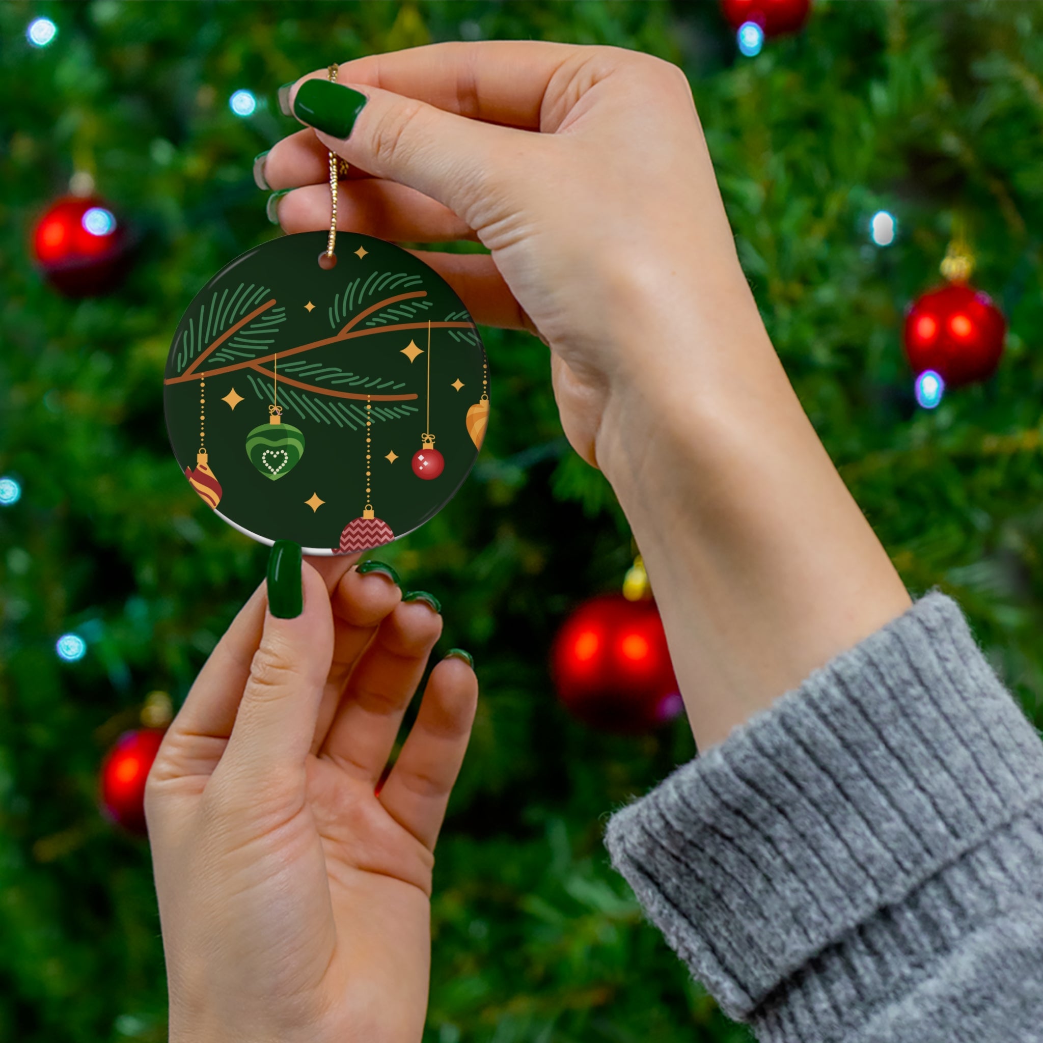 Ceramic Ornament, 4 Shapes