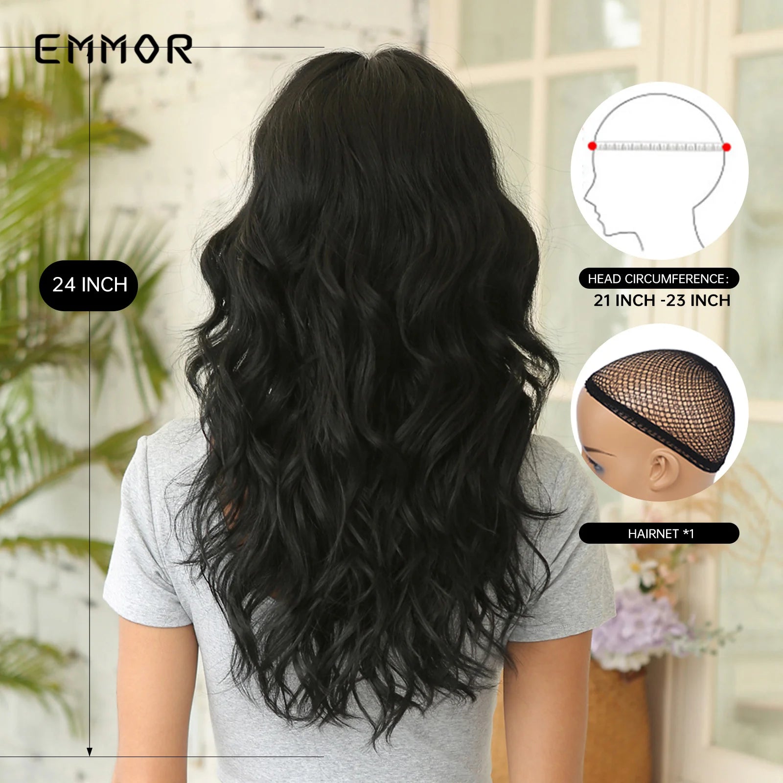 Black Long Wave Wigs