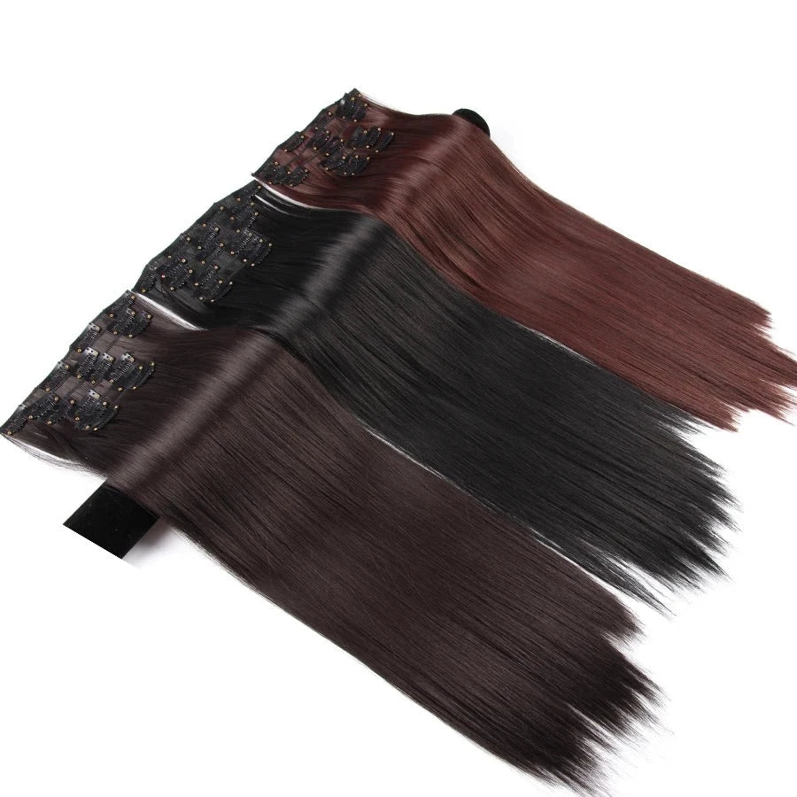 Synthetic Clip On Hair Extension