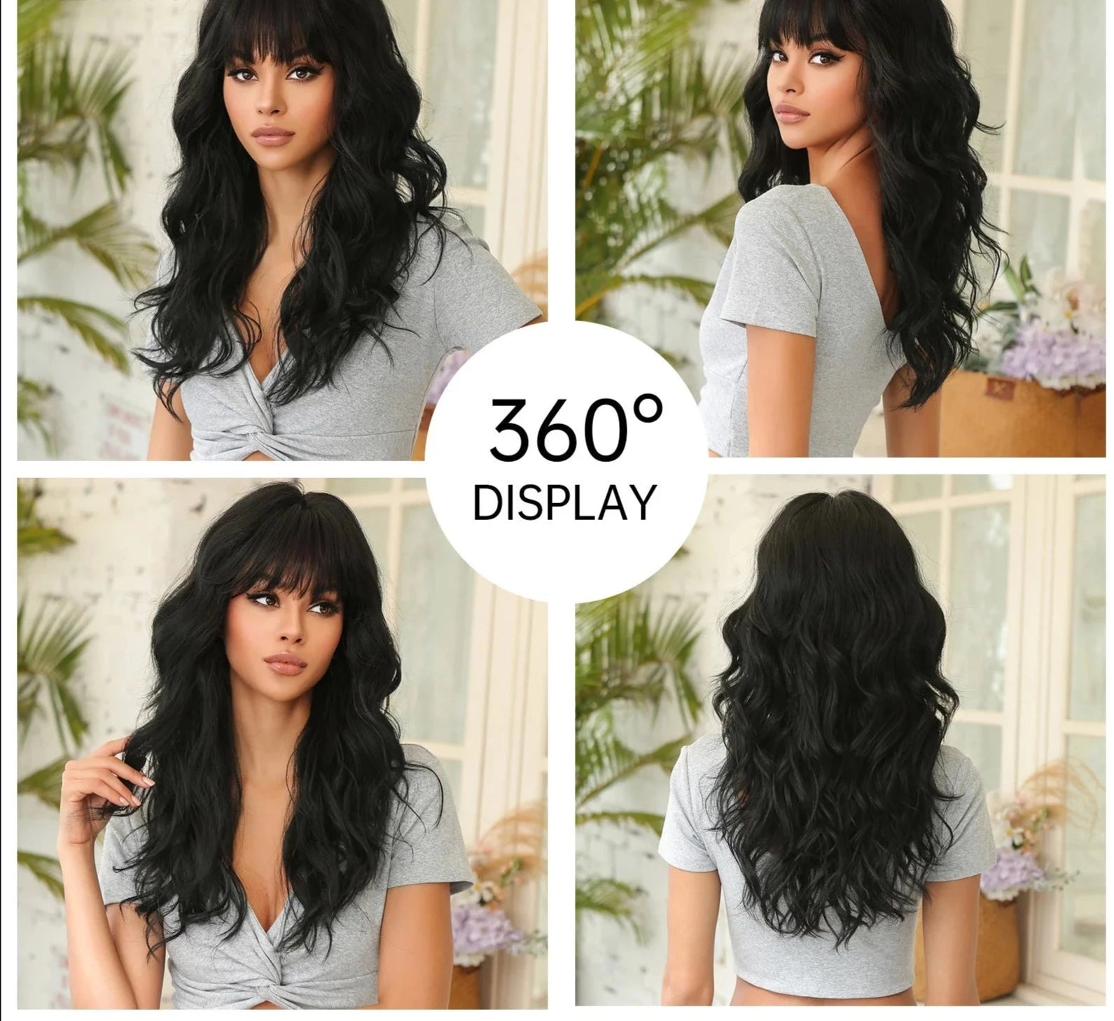 Black Long Wave Wigs