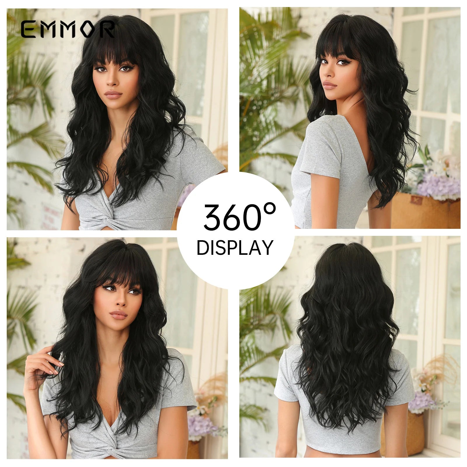 Black Long Wave Wigs