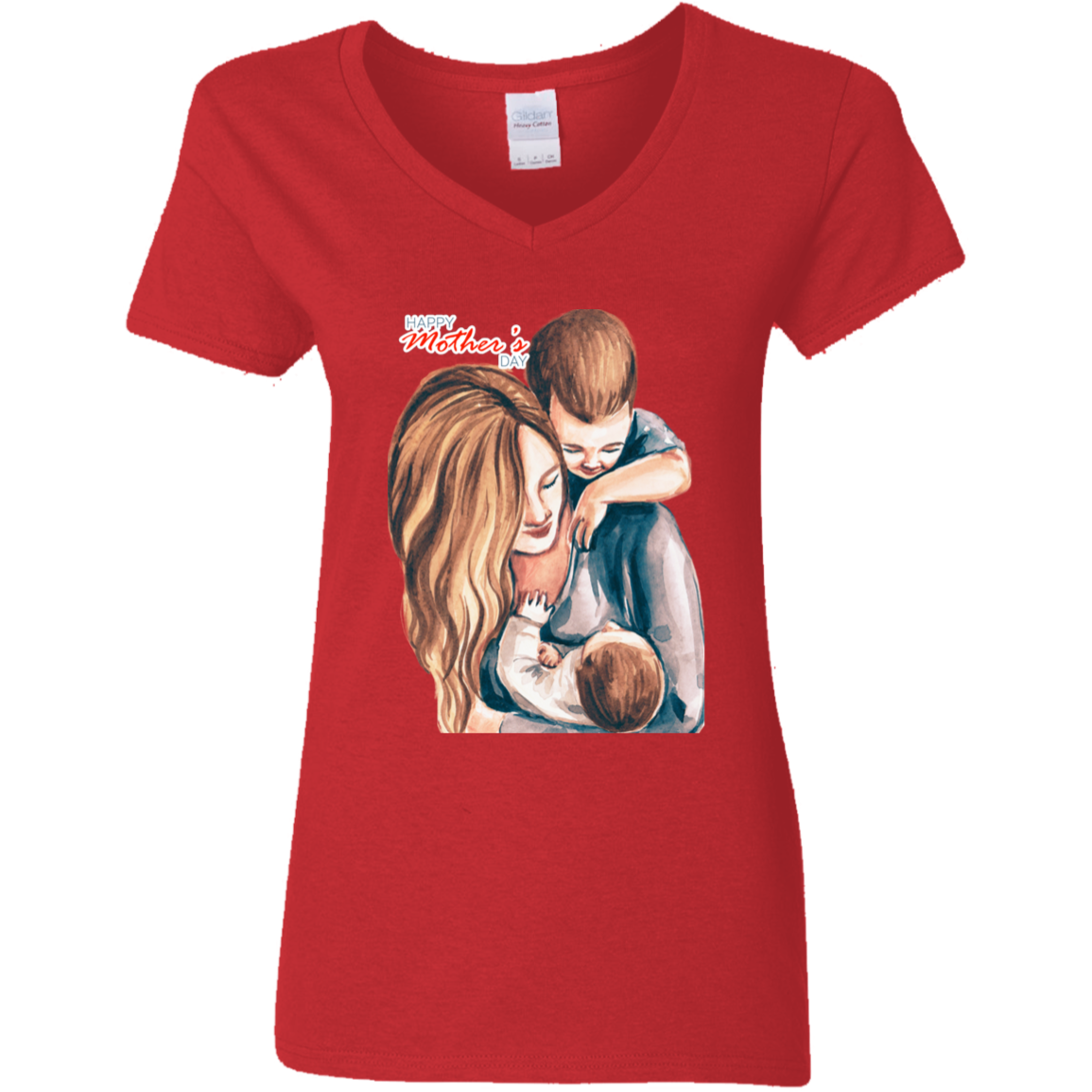 JMTES  Ladies' 5.3 oz. V-Neck T-Shirt