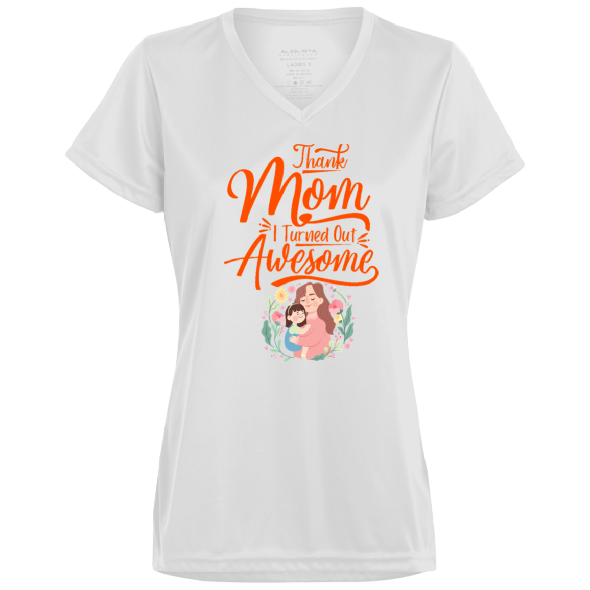 JMTES Ladies’ Moisture-Wicking V-Neck Tee