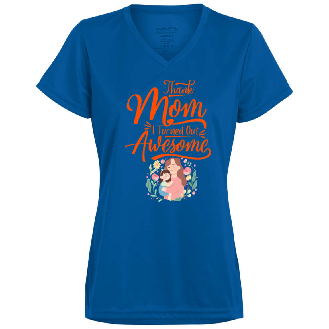 JMTES Ladies’ Moisture-Wicking V-Neck Tee