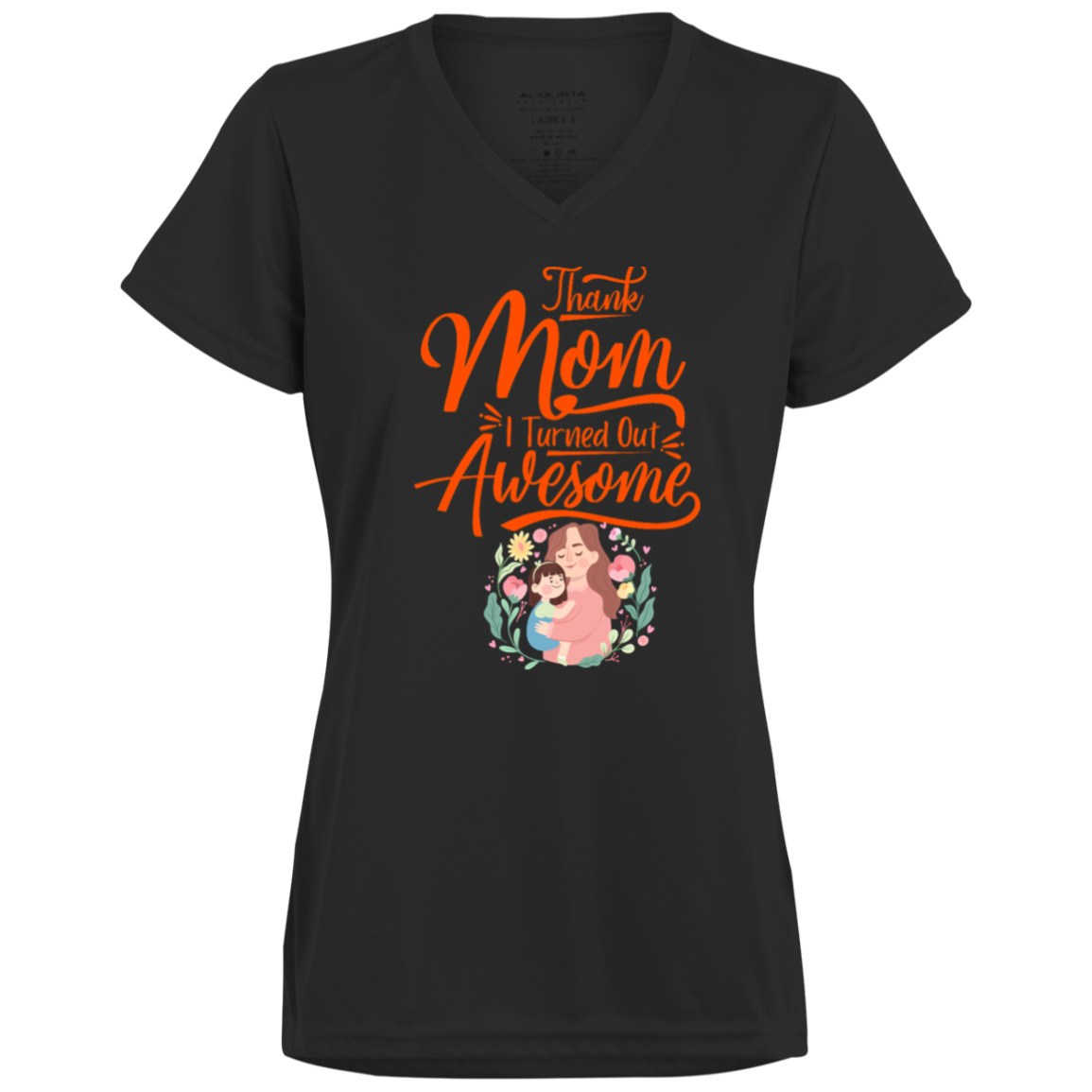 JMTES Ladies’ Moisture-Wicking V-Neck Tee