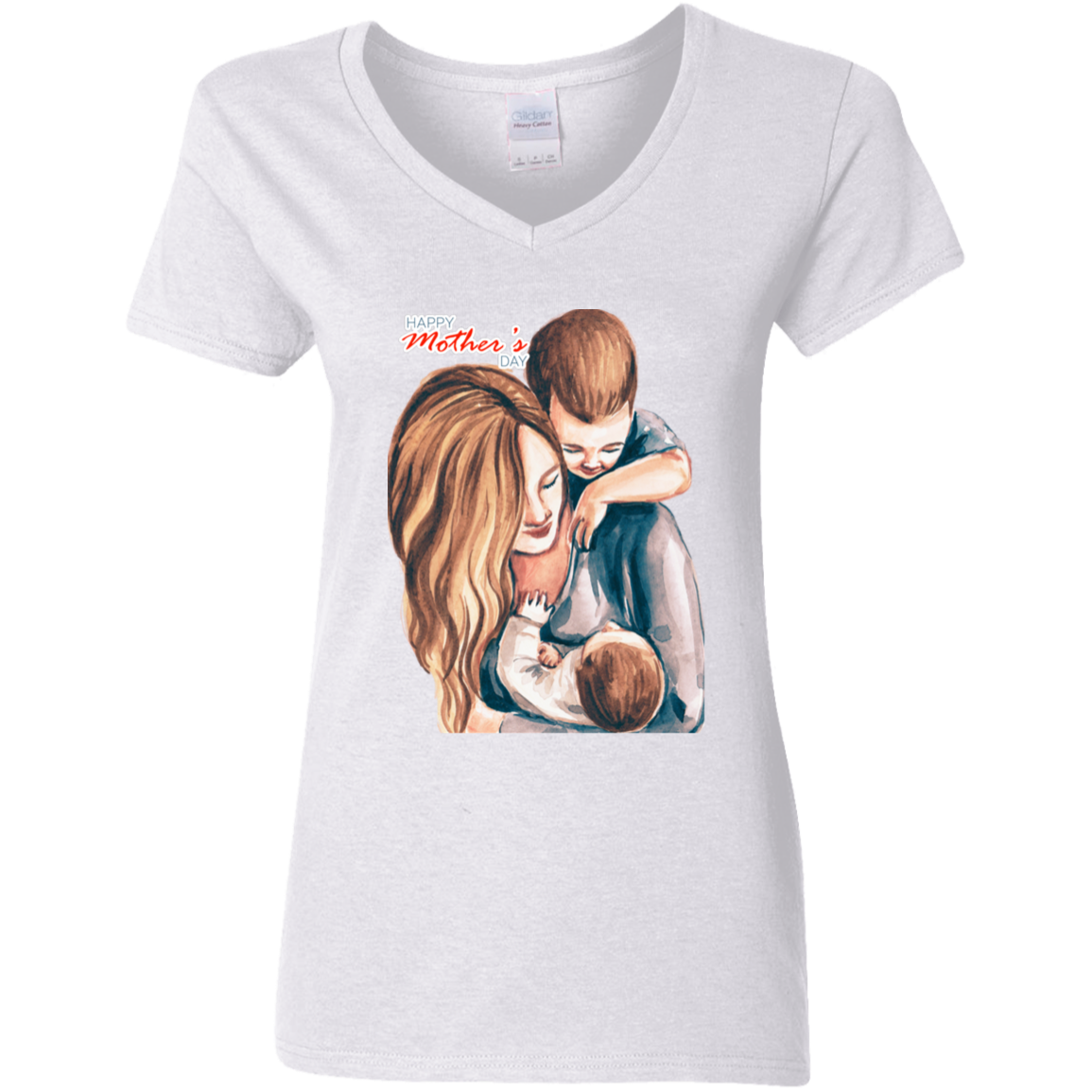 JMTES  Ladies' 5.3 oz. V-Neck T-Shirt