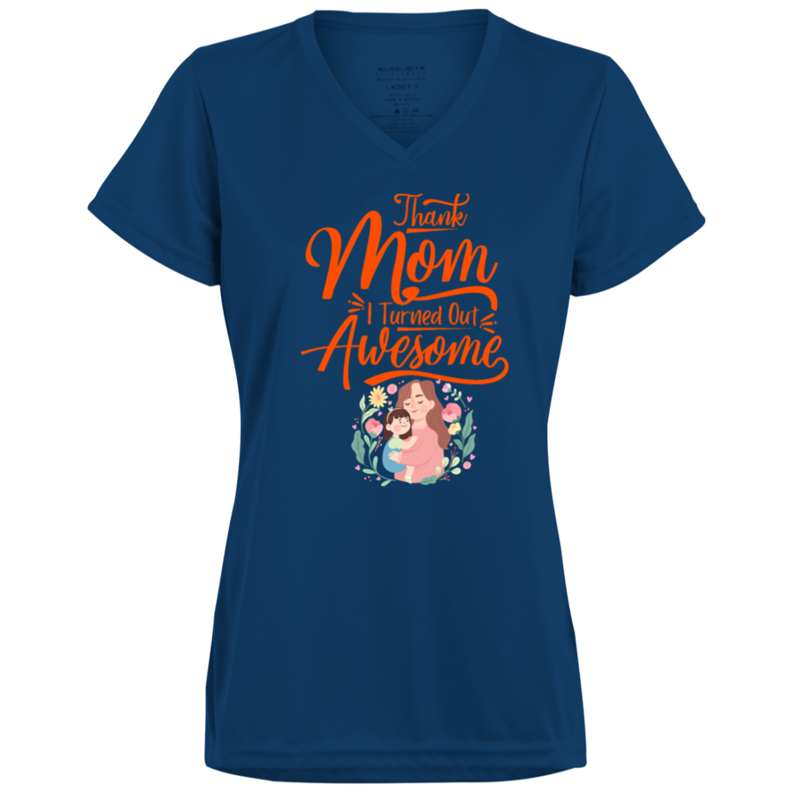 JMTES Ladies’ Moisture-Wicking V-Neck Tee