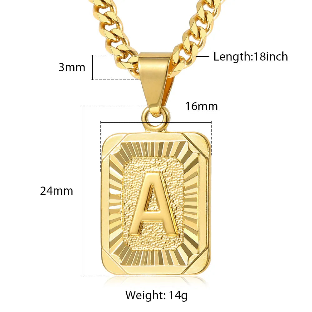 Initial Pendant Necklace