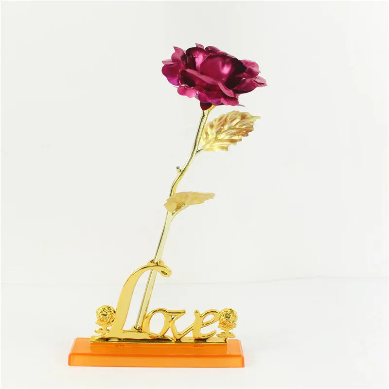 24K Gold Artificial Rose