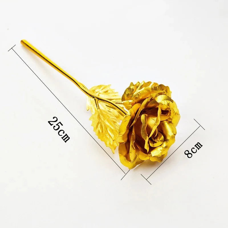 24K Gold Artificial Rose