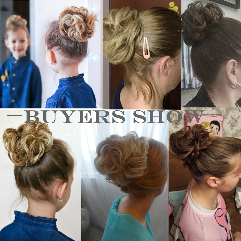 Scrunchy Hair Bun Fake Hair