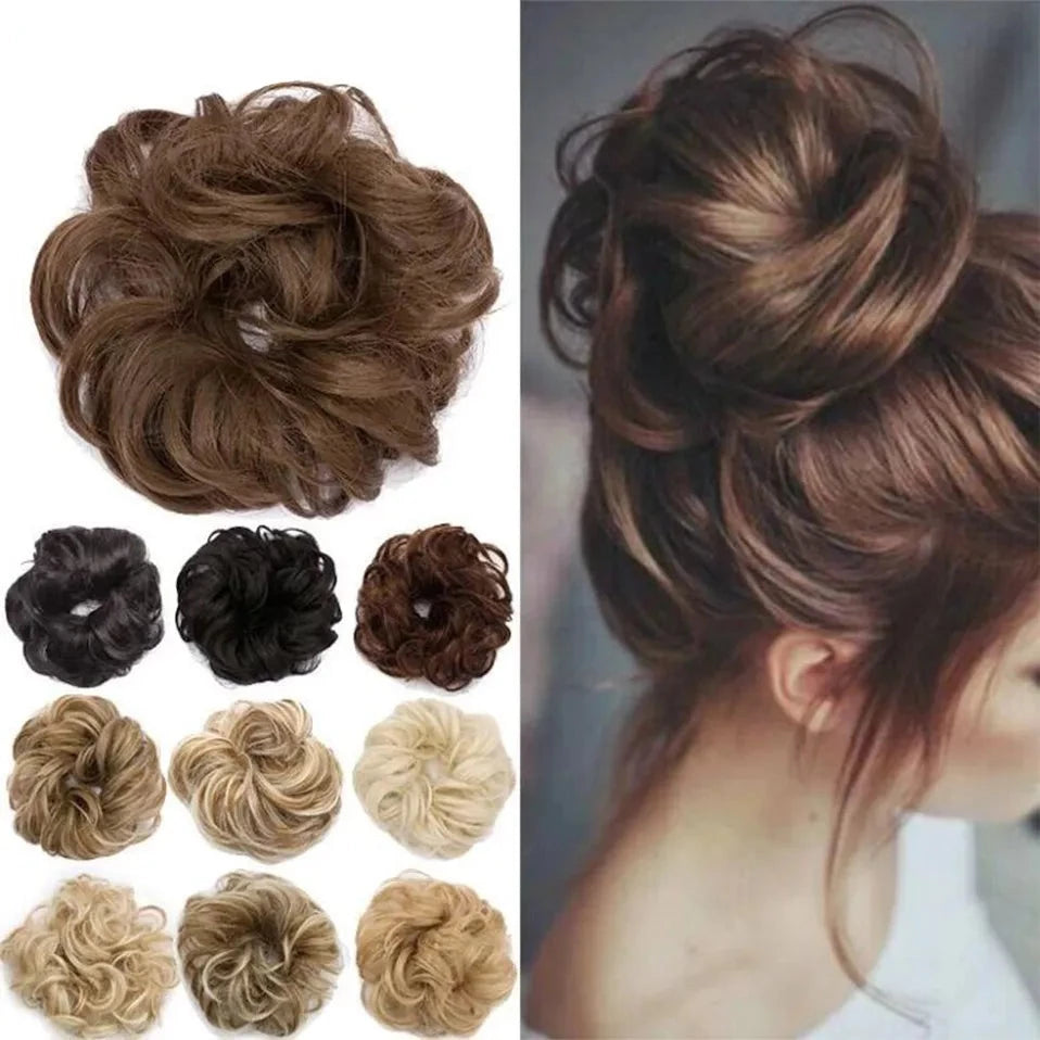 Scrunchy Hair Bun Fake Hair