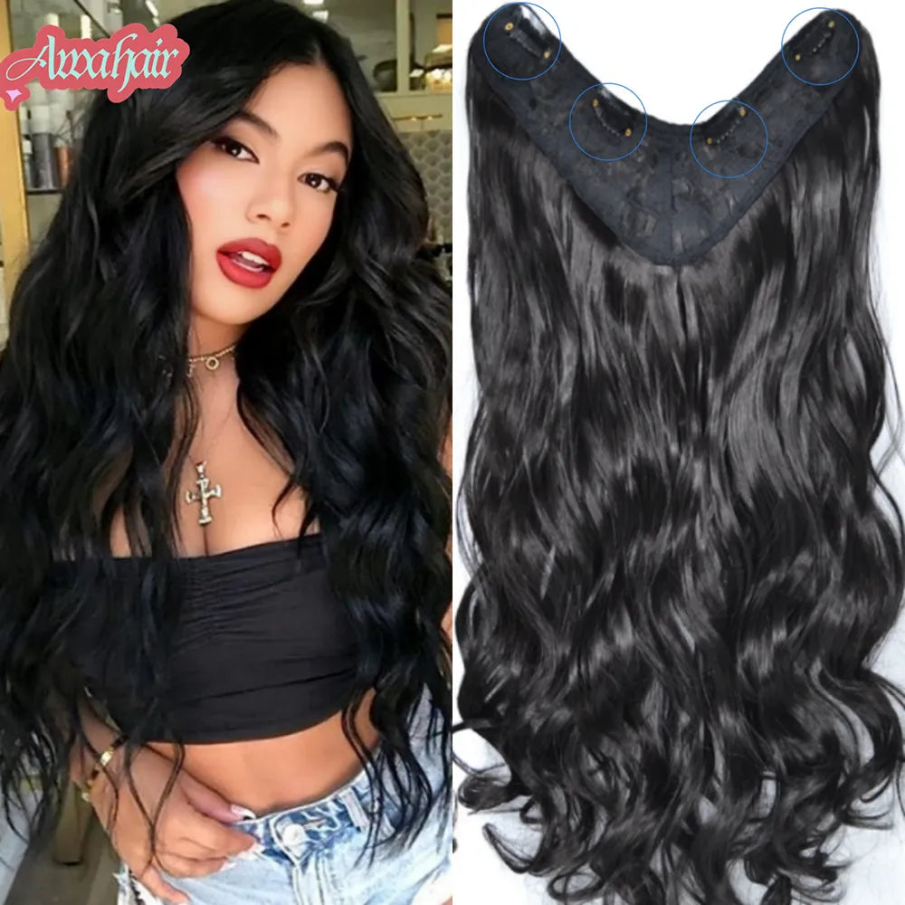 Synthetic Curly Wave Hair Extensions