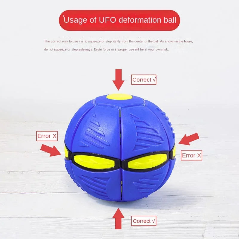 Flying UFO Saucer Ball Dog Toy