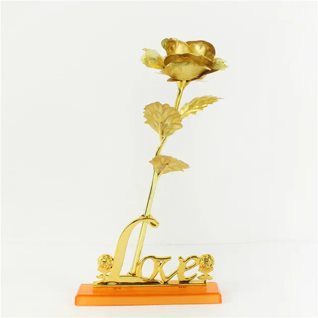 24K Gold Artificial Rose