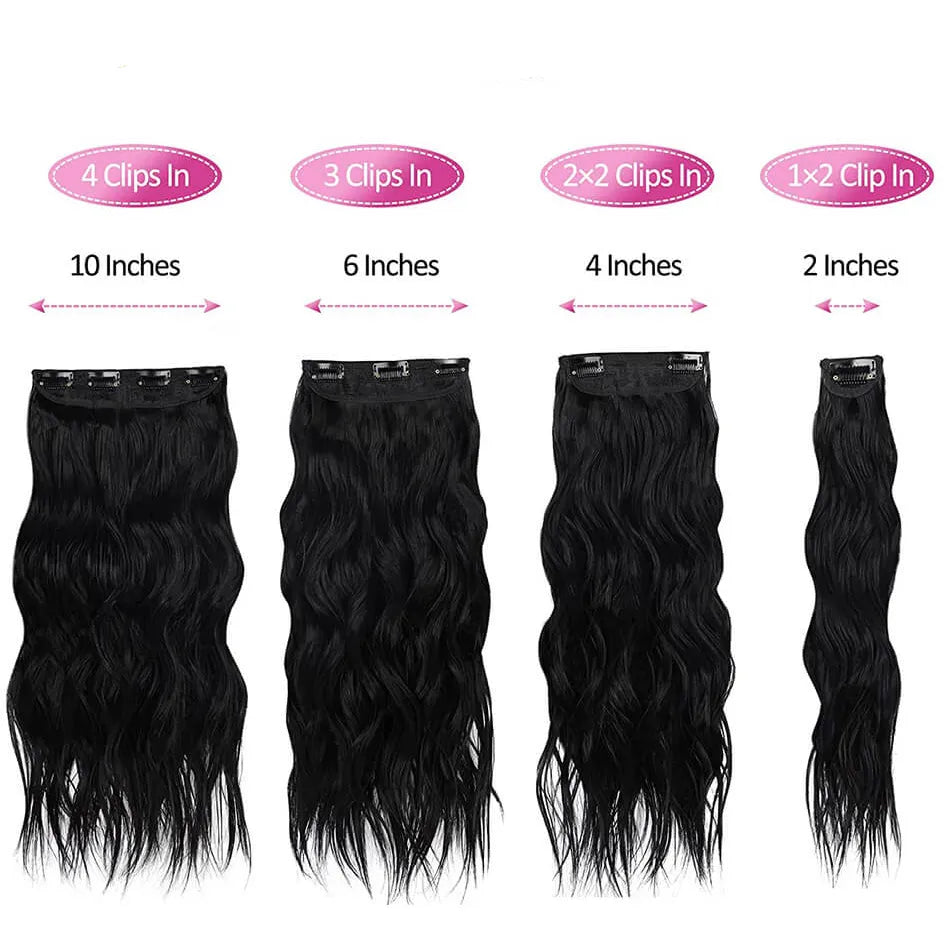 Wavy Clip In Hair Extensions