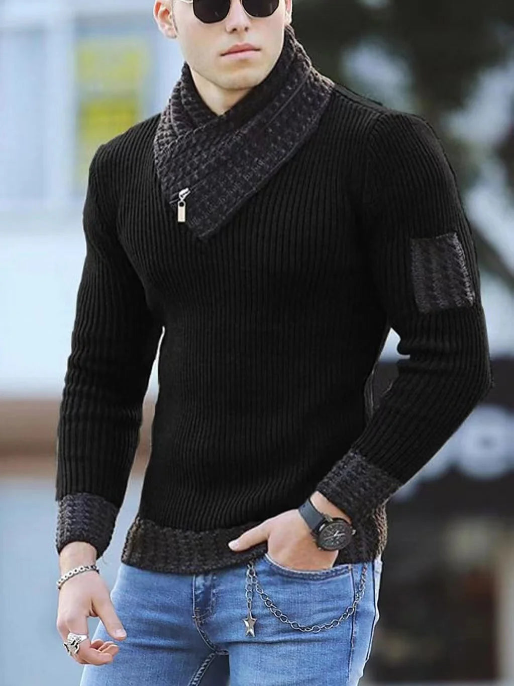 Men Casual Vintage Style Sweater