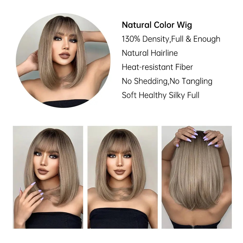 Short Straight Bob Wigs