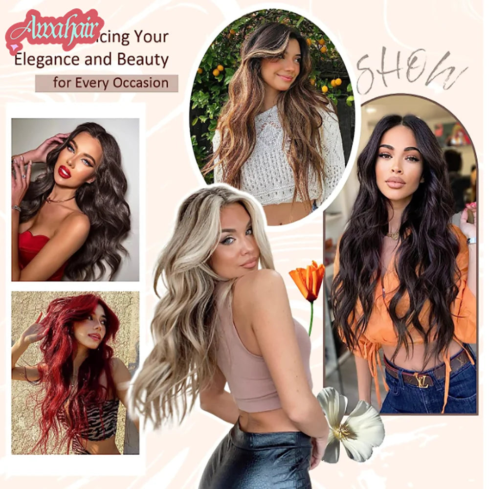 Synthetic Curly Wave Hair Extensions