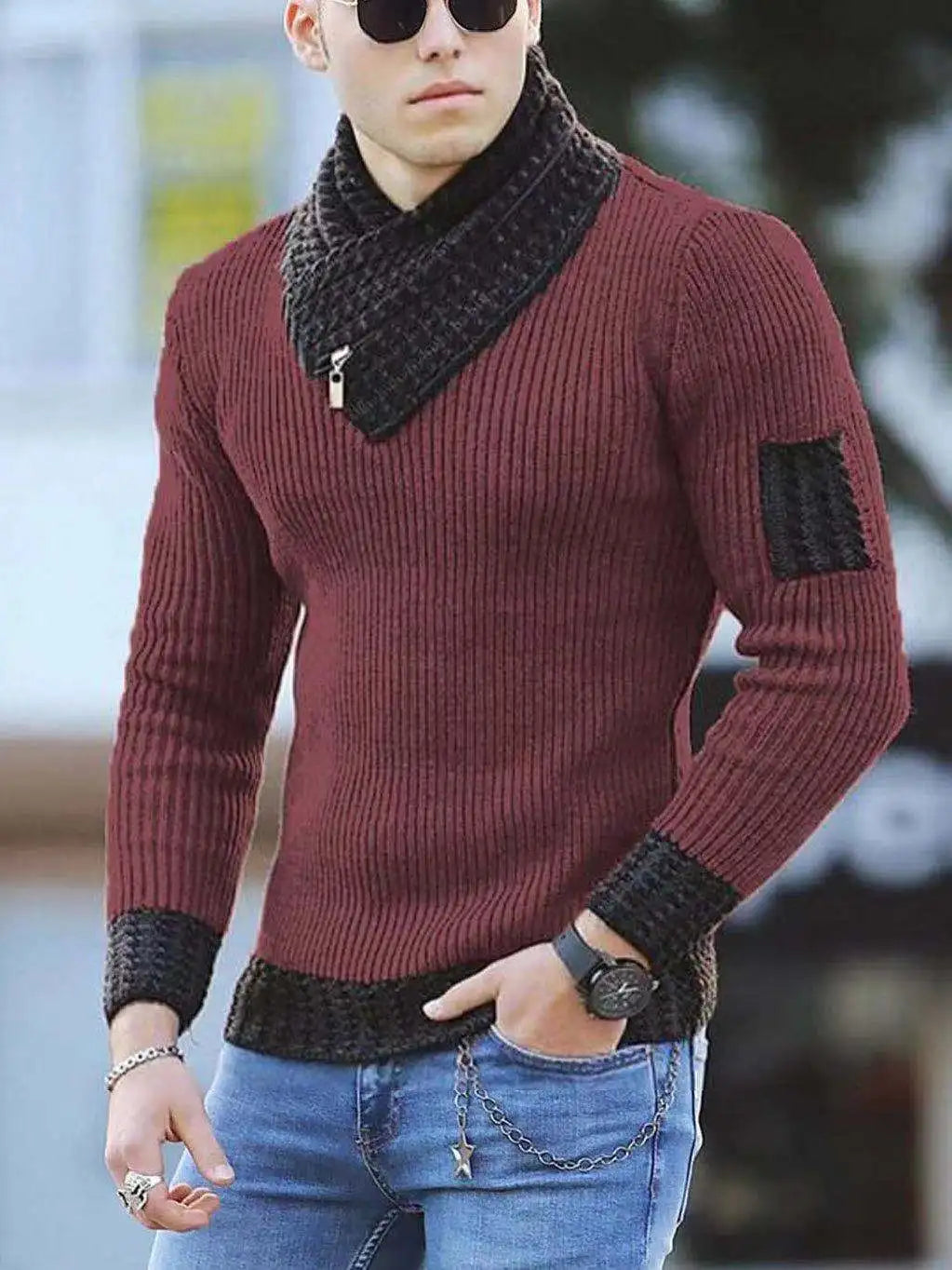 Men Casual Vintage Style Sweater