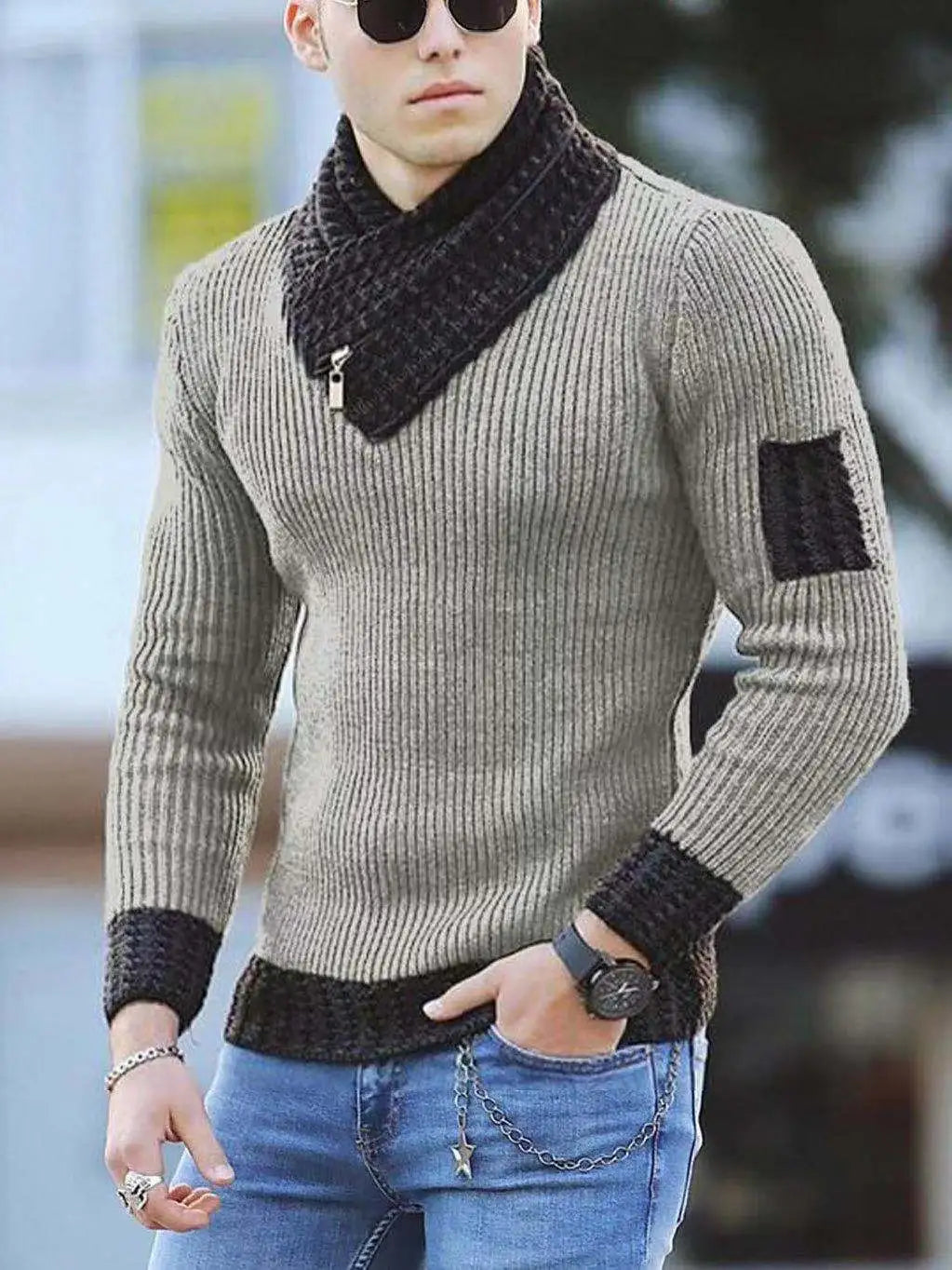 Men Casual Vintage Style Sweater