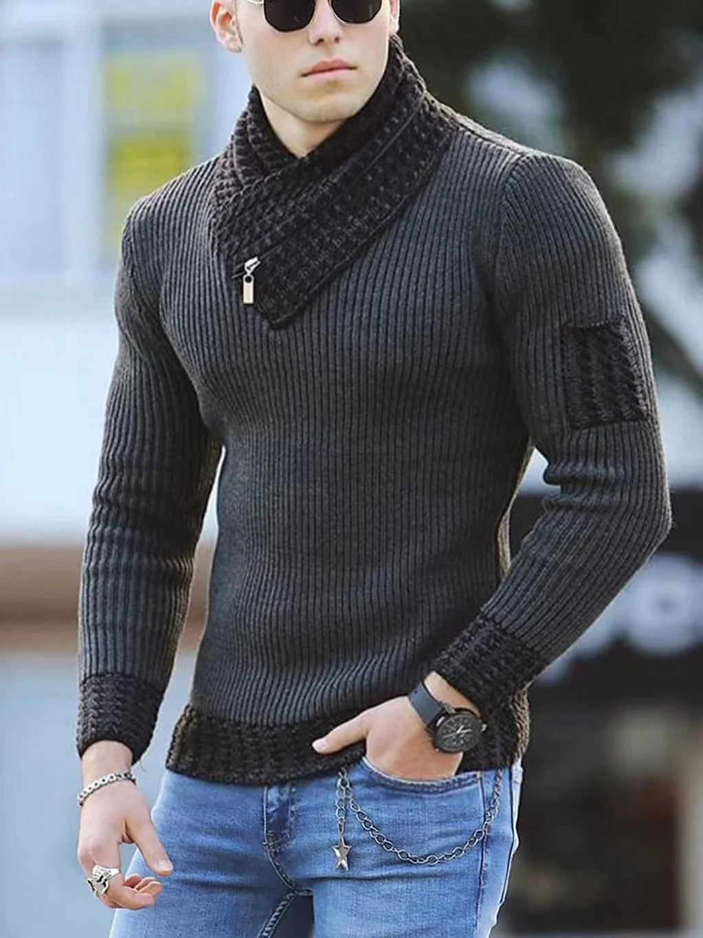 Men Casual Vintage Style Sweater