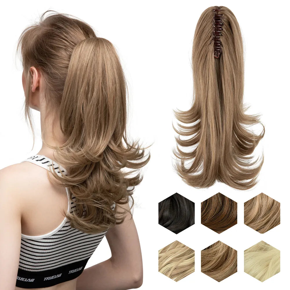 Synthetic Claw Clip In Ponytail