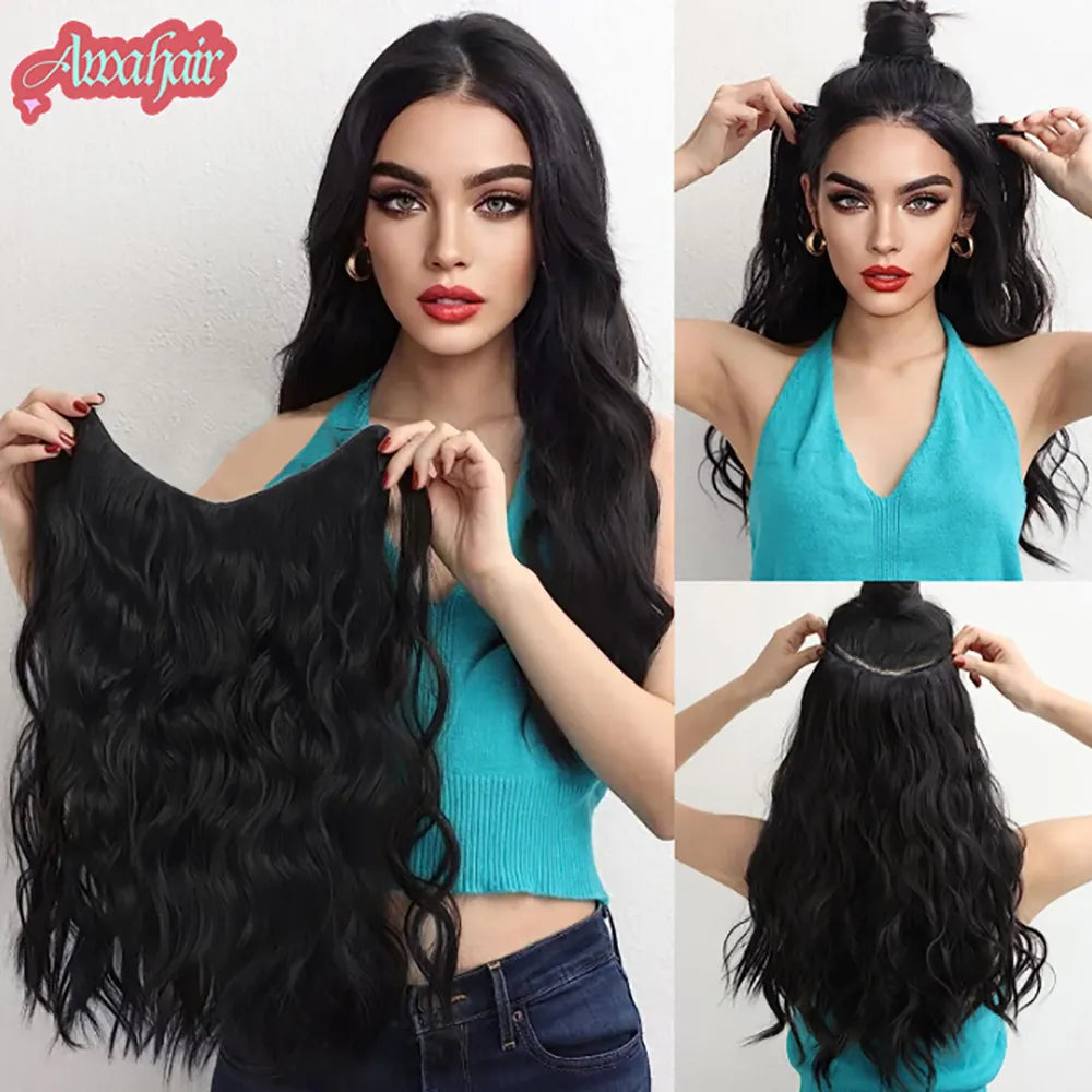 Synthetic Curly Wave Hair Extensions