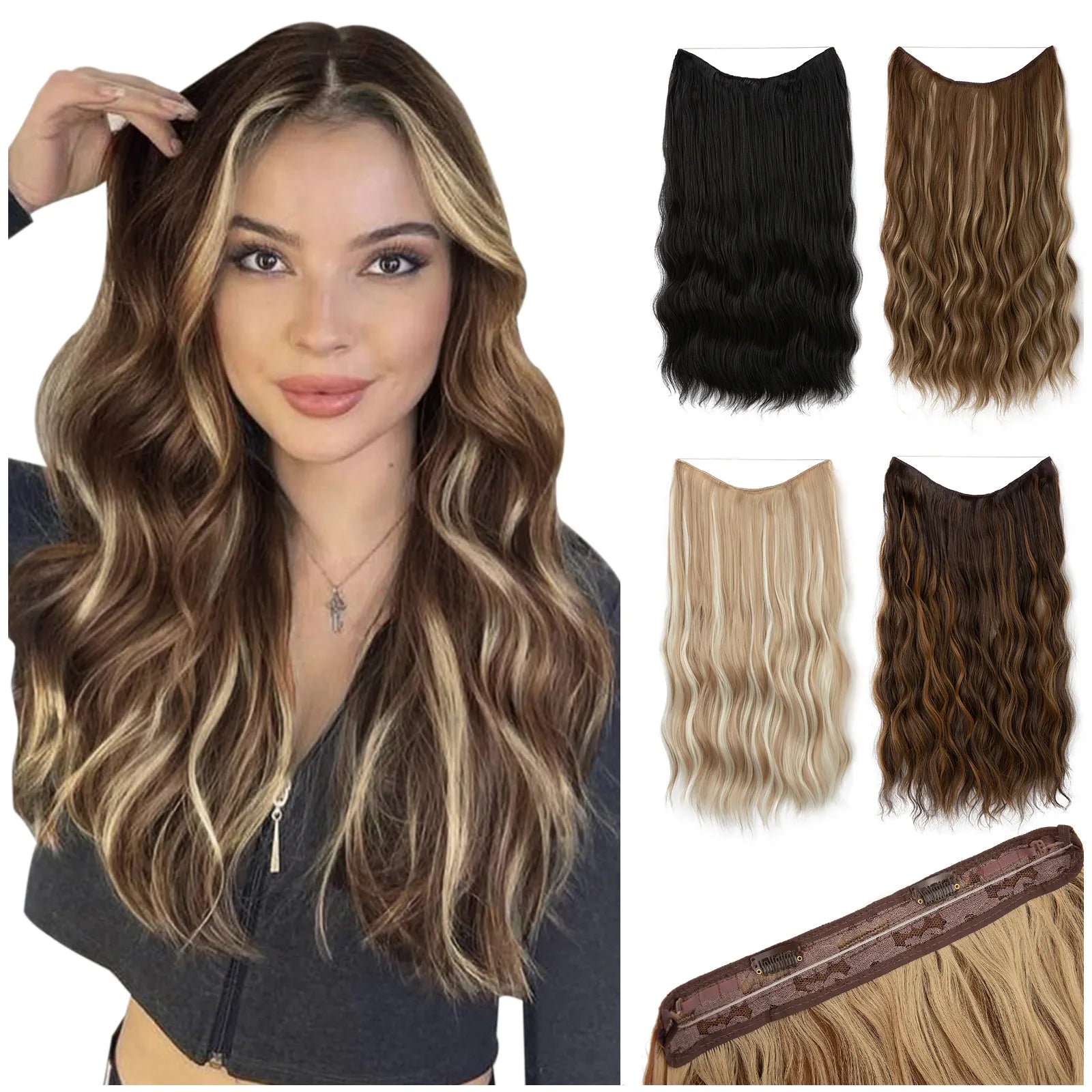 Synthetic Wave Hair Extensions