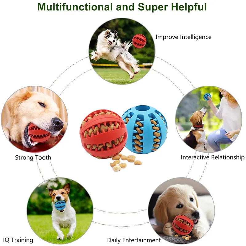 Dog Rubber Food Ball Toy