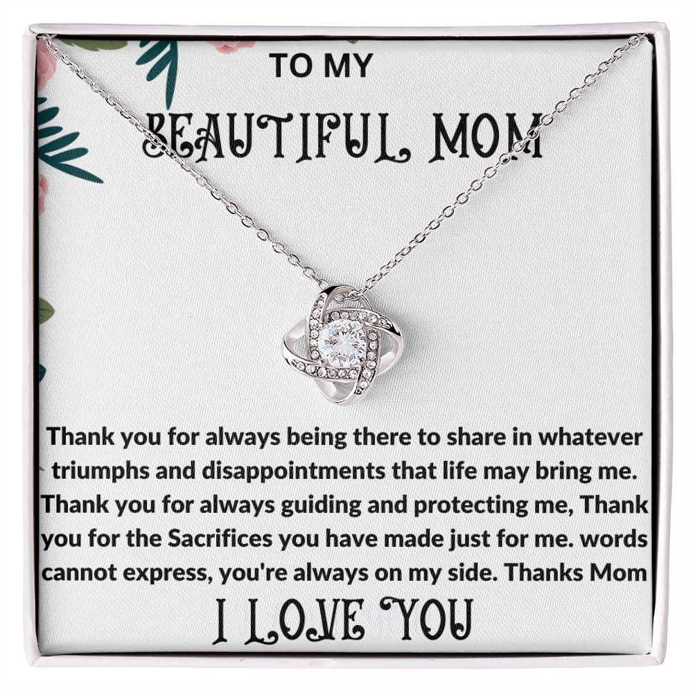 To Mom: Love Knot Necklace: 04/28/2013.  GM