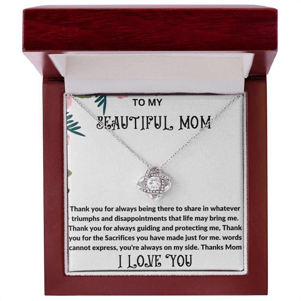 To Mom: Love Knot Necklace: 04/28/2013.  GM