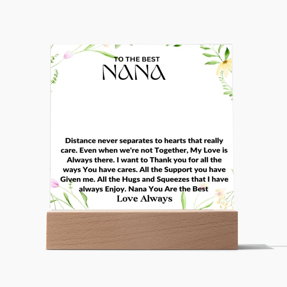 To Nana : Acrylic Plaque Square : 05/02/2023