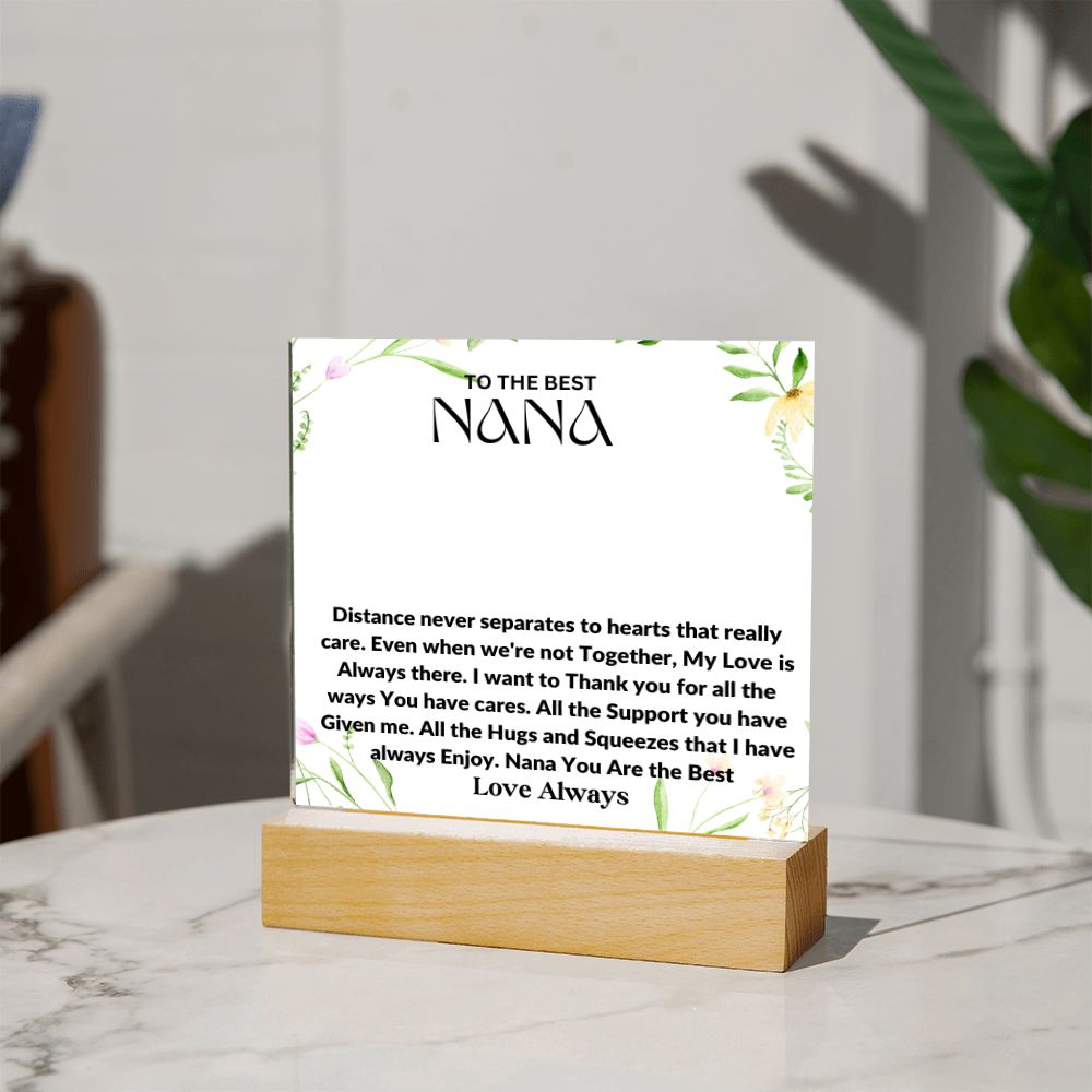 To Nana : Acrylic Plaque Square : 05/02/2023