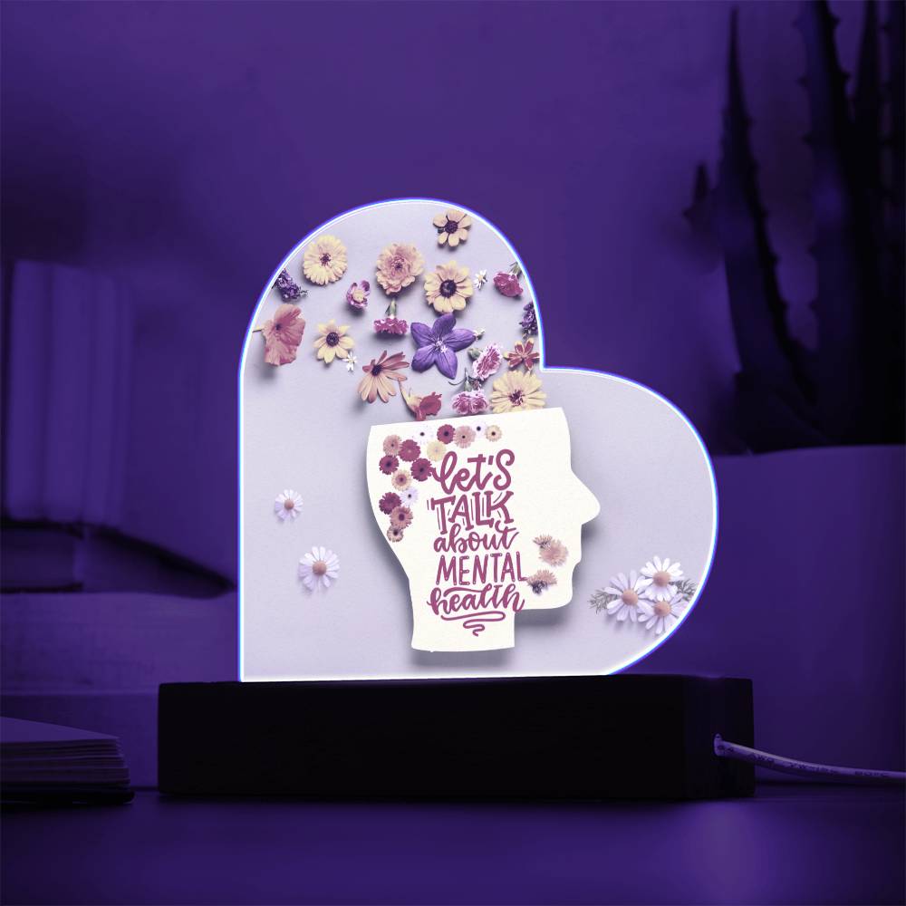 Printed Heart Acrylic Plaque : GM 10/11/2023