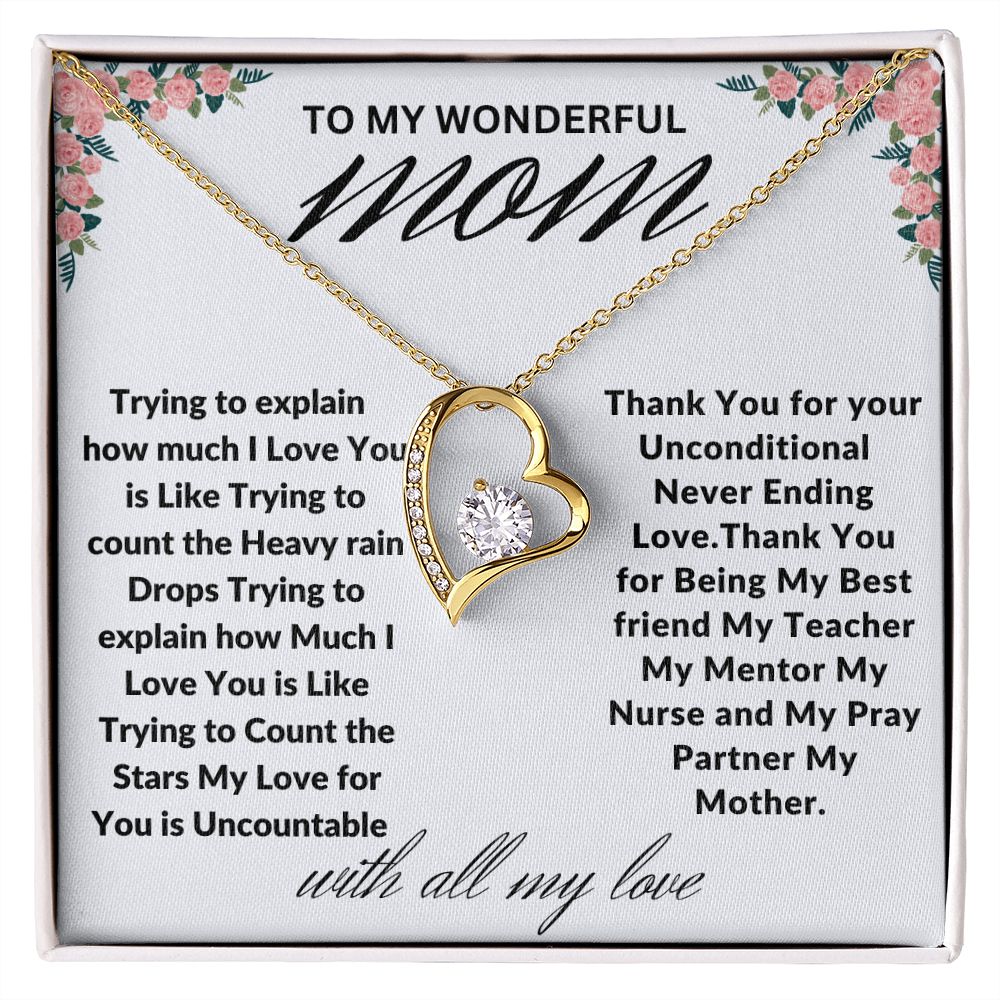 To Mom: Forever Love Necklace  04/28/2023. GM