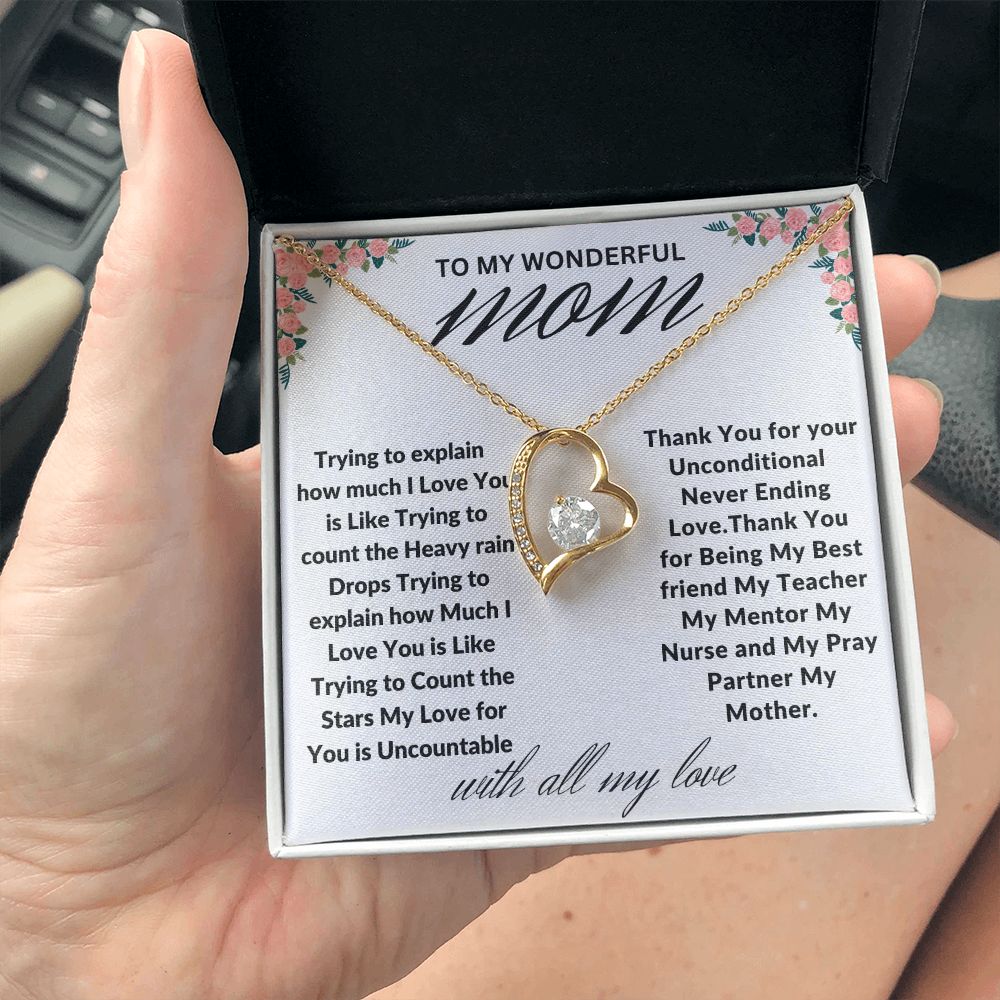 To Mom: Forever Love Necklace  04/28/2023. GM