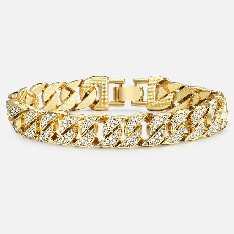 Miami Gold Curb Bracelet